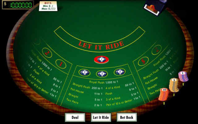 Table du Let it Ride.